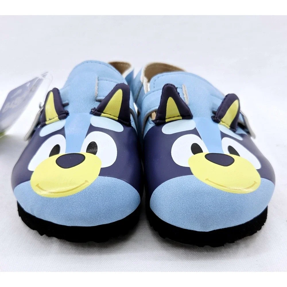 NWT Bluey Toddler Footbed Sandals with 3D Ears - Size 7